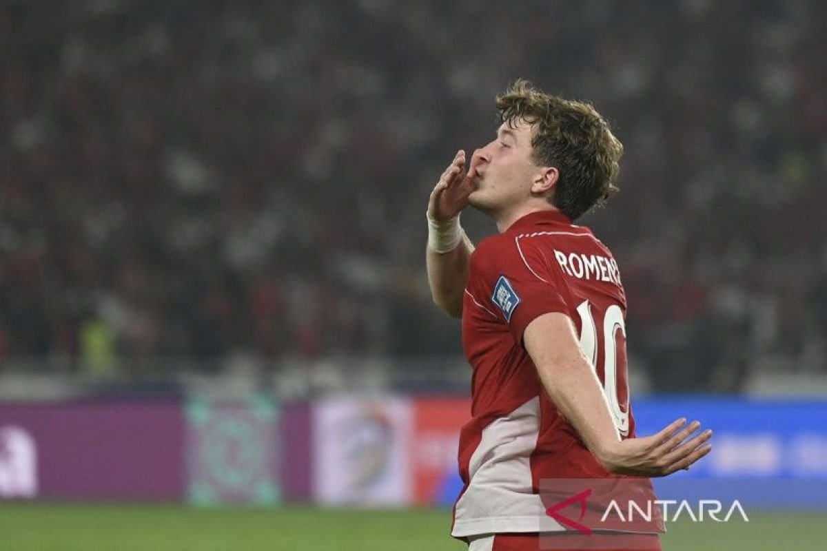 Penalti Ole Romeny Membawa Indonesia Unggul dari China di Babak Pertama